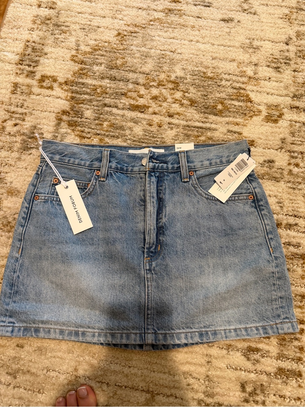Denim Forum The '90s Ricci Denim Skirt